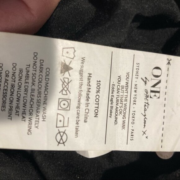 ONE TEASPOON Sz  26 Distressed Button Fly Mini Jean Denim Skirt - Picture 15 of 15